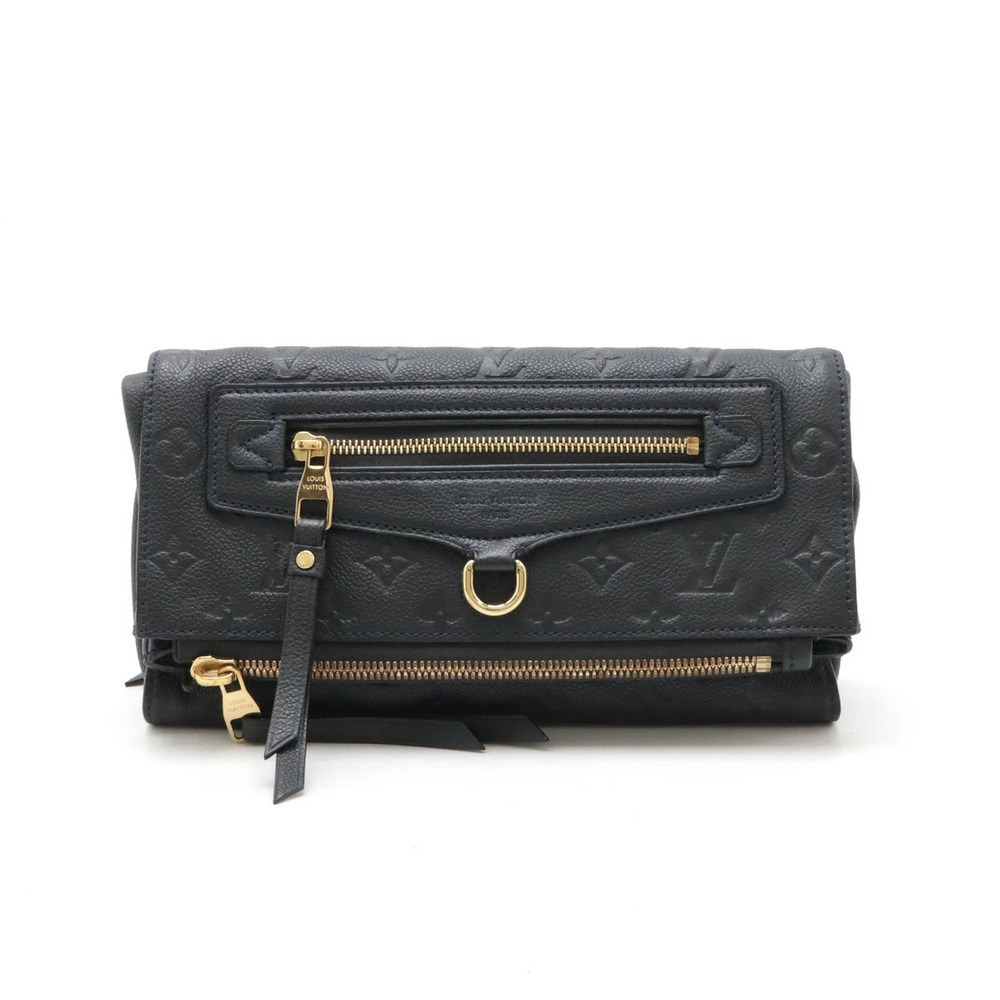 LOUIS VUITTON Monogram Empreinte Petillante Clutch Bag Shoulder Leather Infini